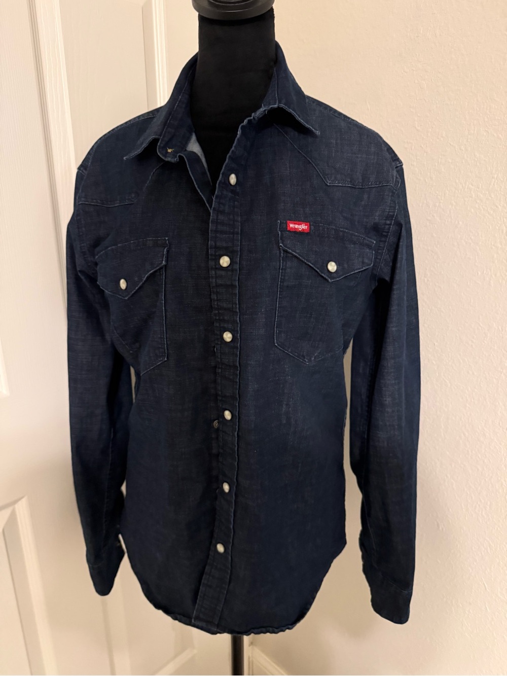 Wrangler Blue Jean Snap Button Shirt
